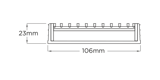 100TRGBL20 Linear Drain